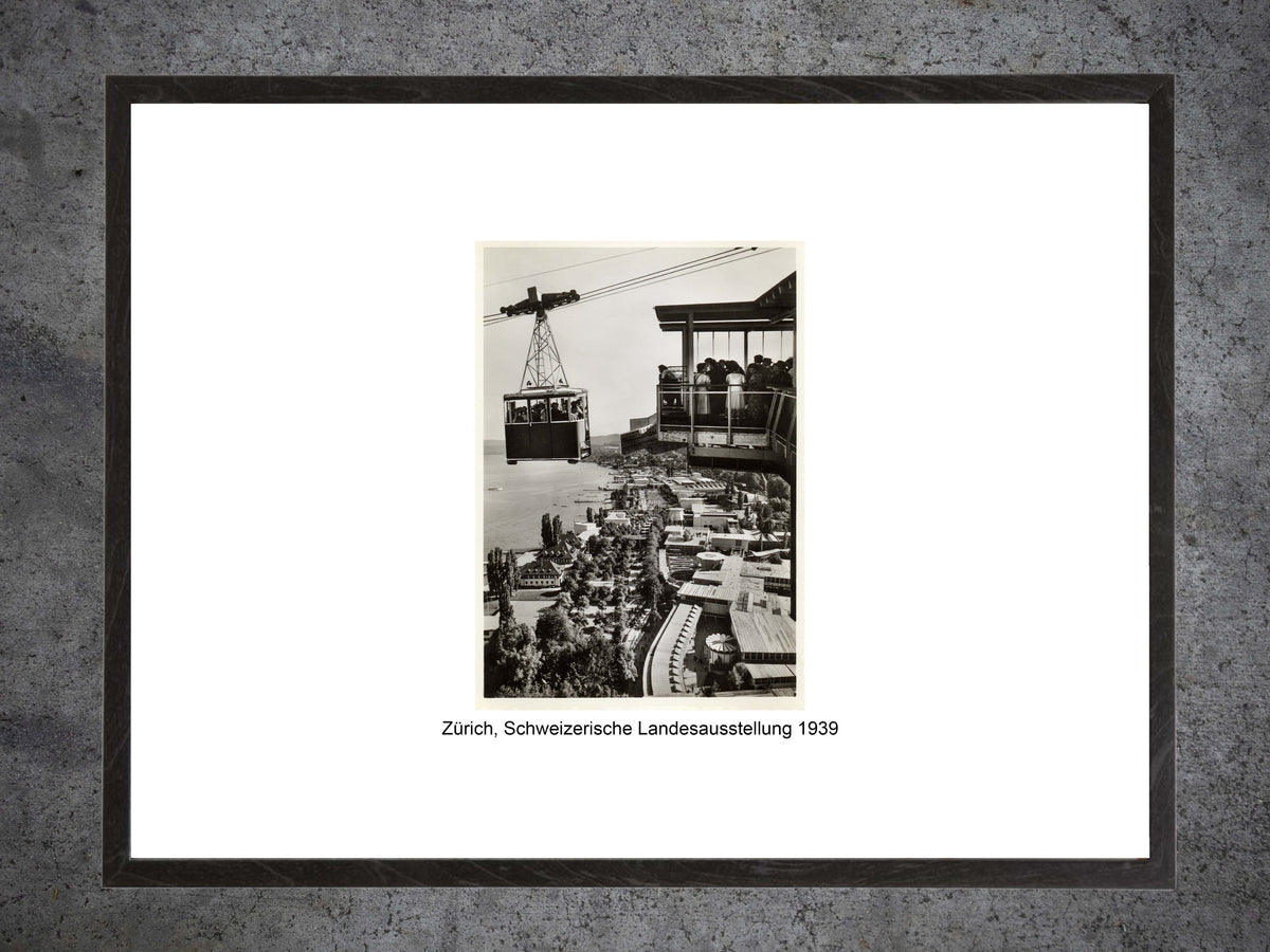 Zürich Schweizerische Landesausstellung, 1939 – Gerahmter historischer Print