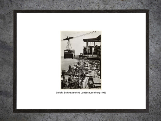 Zürich Schweizerische Landesausstellung, 1939 – Gerahmter historischer Print