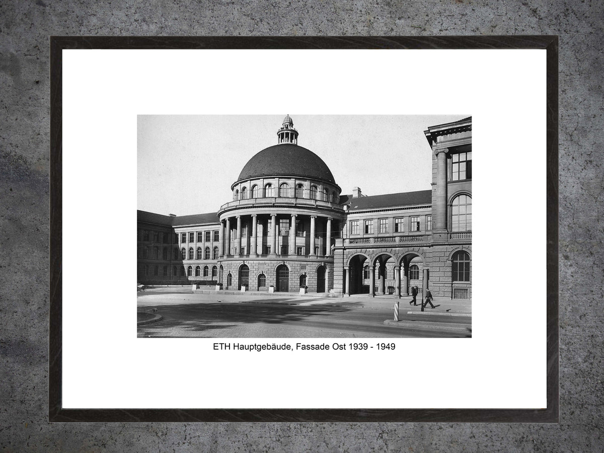 ETH Zürich Hauptgebäude, ca. 1939–1949 – Gerahmter historischer Print